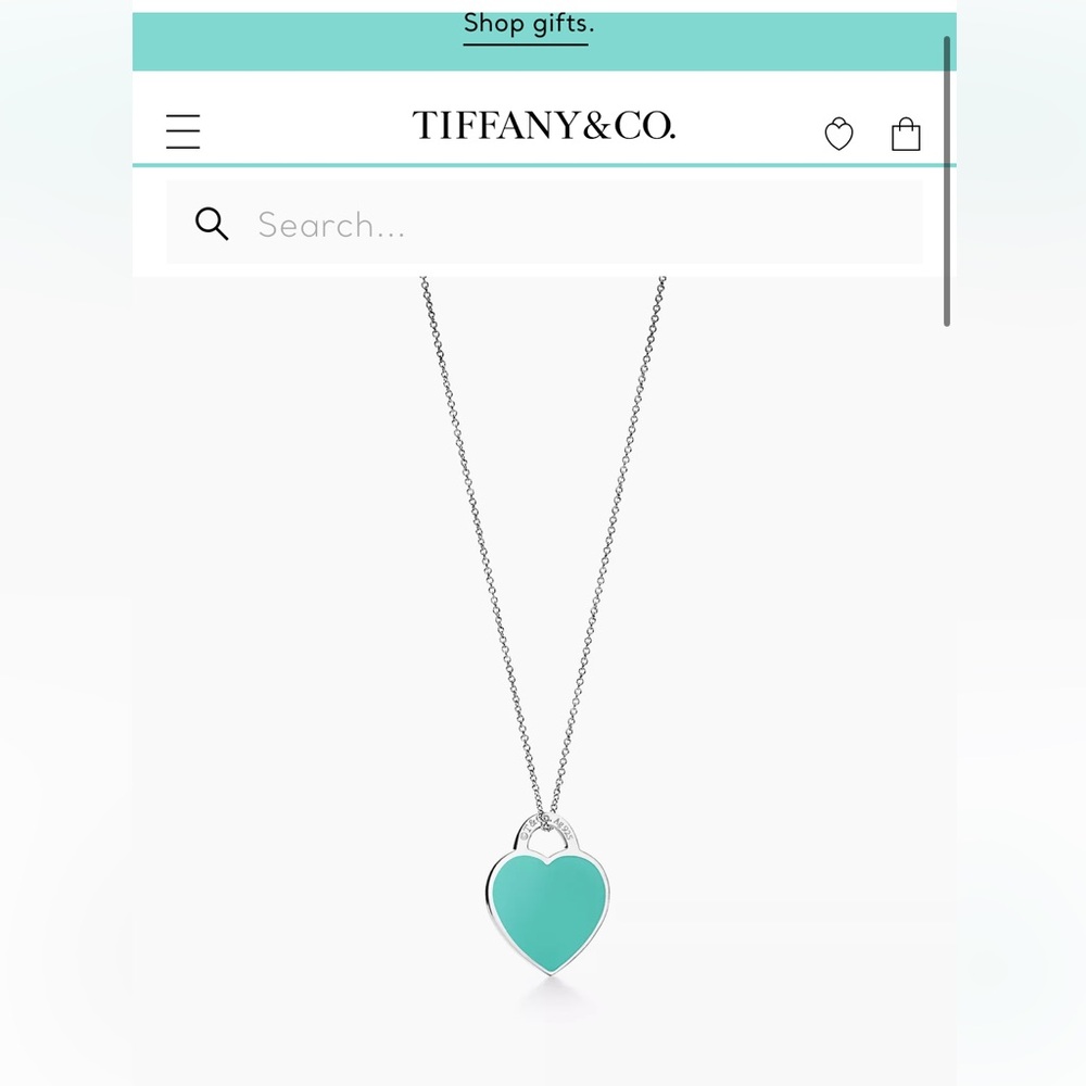 Tiffany & Co Tiffany Blue® Small Heart Tag Pendant Necklace
